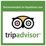 We have earned a Recommended on TripAdvisor stiker